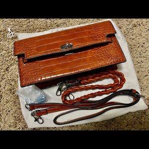 [SOLD]NWT Brown Leather Bag (Two-way)